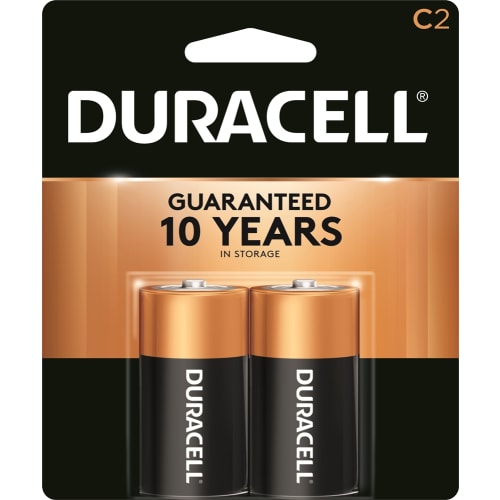 Duracell 1.5V C Alkaline Battery 2-Pack